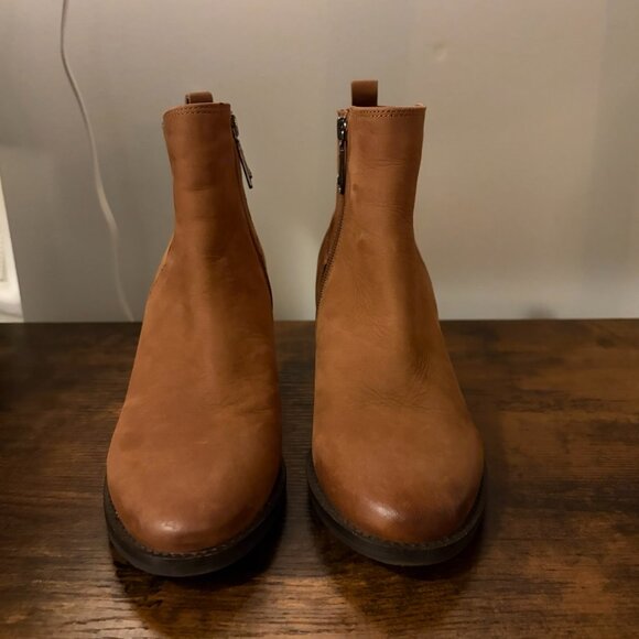 Blondo Tan Suede Ankle Boots - Waterproof - Picture 3 of 4